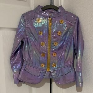 Angel's Face Girls Leanne Rainbow Iridescent Jacket